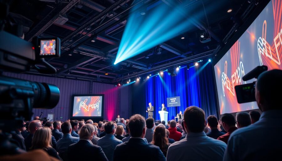 Film z konferencji branżowej z wystąpieniami ekspertów