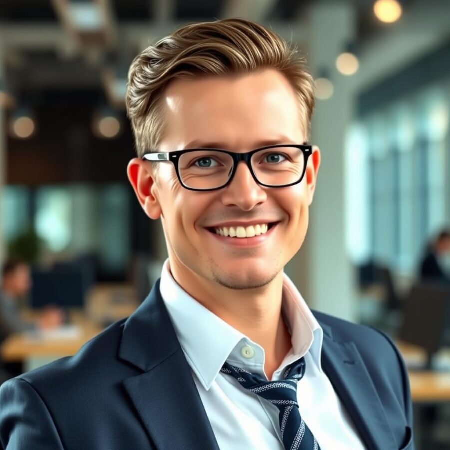 Portret dyrektora marketingu dużej korporacji