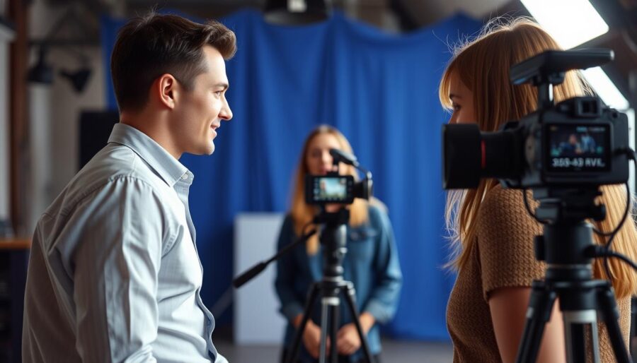 Produkcja wywiadów filmowych Simple Frame