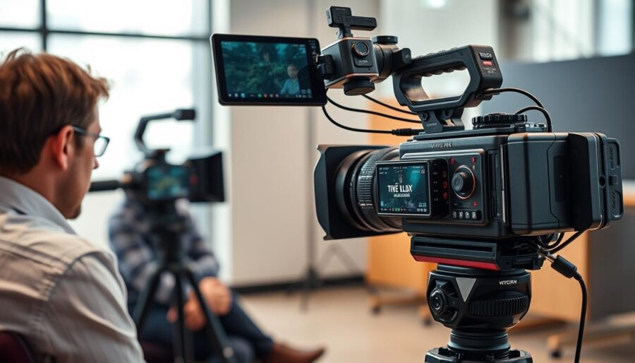 Profesjonalny sprzęt filmowy do wywiadów biznesowych Profesjonalny sprzęt filmowy do wywiadów biznesowych