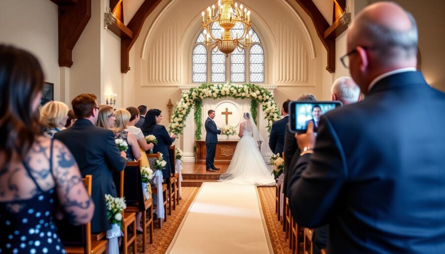 Transmisja online ślubu lub pogrzebu