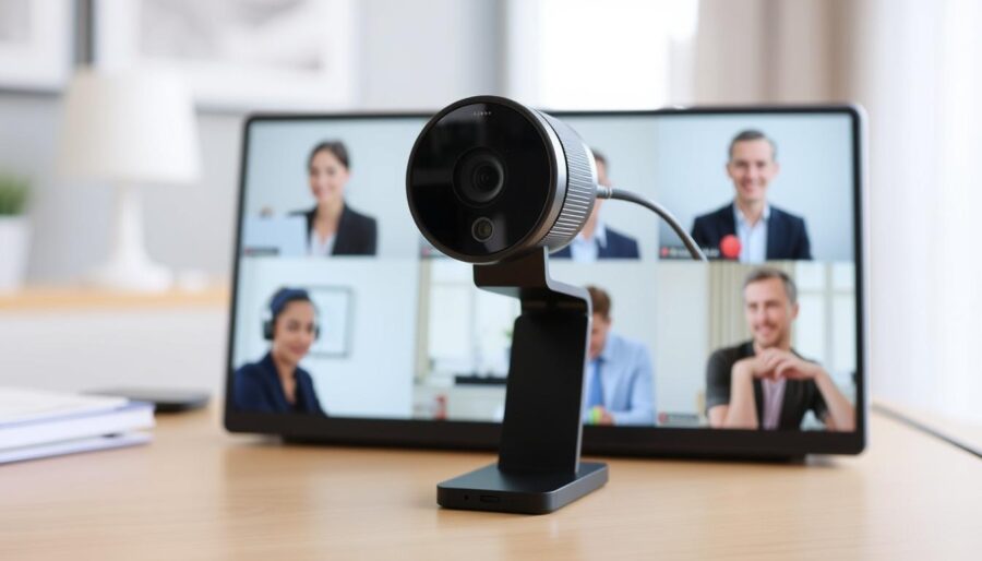 Zastosowanie kamery Logitech Brio do nagrywania spotkań biznesowych